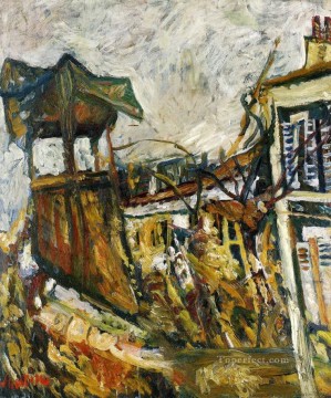 suburbio parisino Chaim Soutine Expresionismo Pinturas al óleo